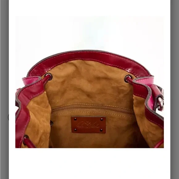 Patricia Nash Pink Ombre Leather Shoulder Bag - Picture 10 of 10